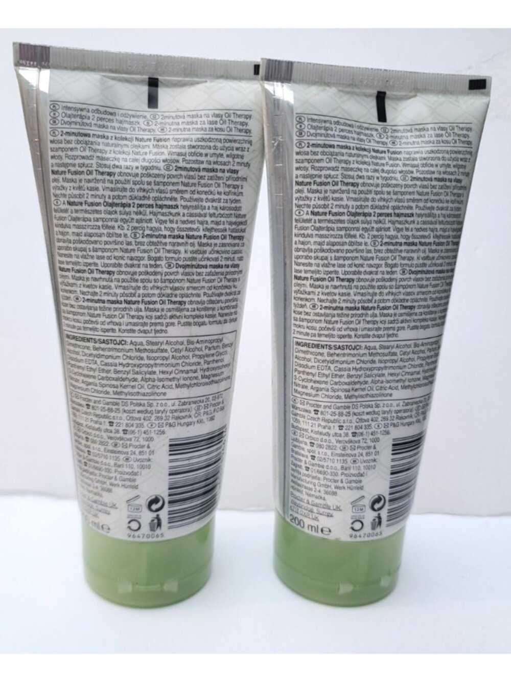 Pantene PRO-V Nature Fusion 2 Minute Masque Oil Therapy 2PK 6.7 Fl Oz HTF NEW - Picture 3 of 8